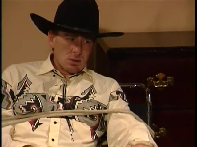 Cumming Soon: Hot blonde in lingerie rides a cowboy stud