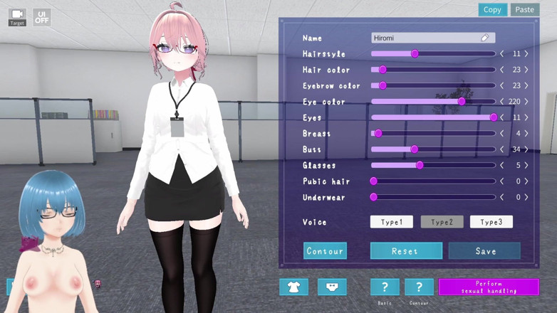 AliChan Vtuber: Mari mulai mengelola Departemen Bantuan Seksual! Gameplay demo 4