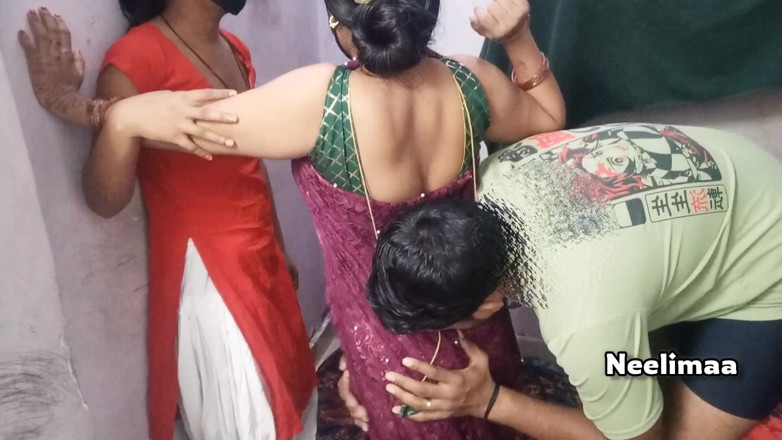 Neelimaa: Indian Best Threesome Sex First Time Two Girls and One...