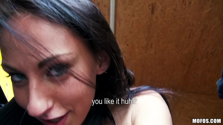 Public Pickups: Public Pickups - Brunette Czech El Storm Rides Bumper Cars &amp; Gives...