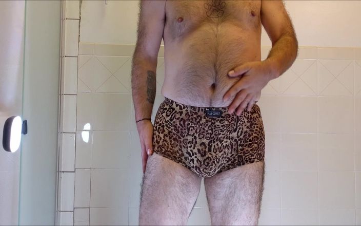 Thick Dick Industries: Sexy Bear Dancing in Leopard Print Underwear