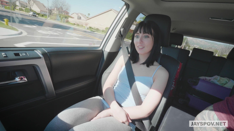JAYS POV: Horny Teen Newcomer Daphne Dare Face Fucking Blowjob