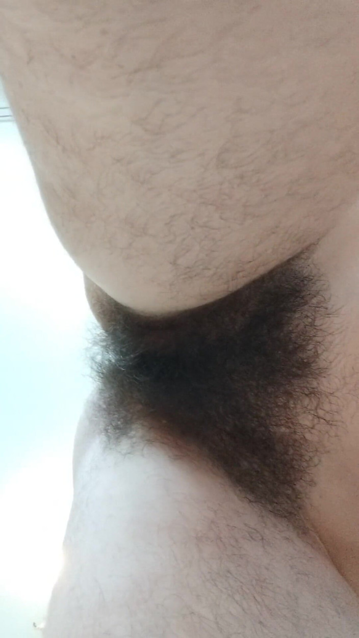 BW_Dolphin: Sniff Hairy Pussy on Your Face! Naked Morning Stretching.