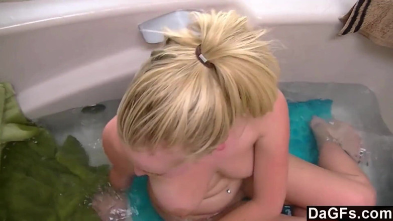 Dagfs: Blonde beauty Stacie Jaxxx is getting fucked in the bathroom