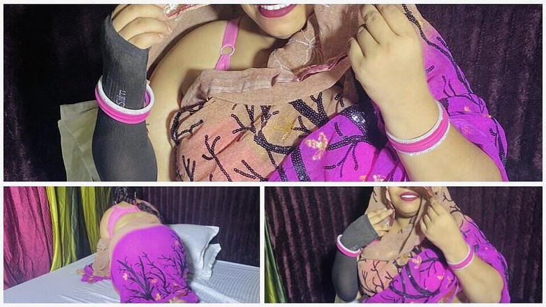 ShrutiLiveCum: Cuando el padrastro no está en casa, mi madrastra me...