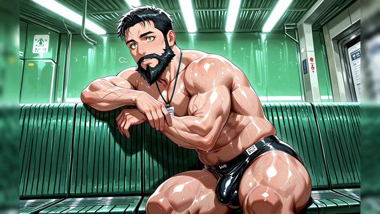 Erotic Man: Ai 男同性恋肌肉男与大凸起