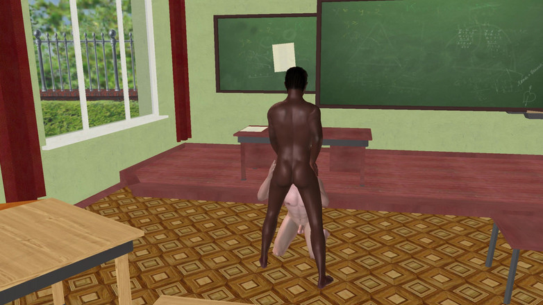 LustMen: Animierter 3D-schwuler porno - ein weißer mann lutscht den schwanz eines schwarzen...