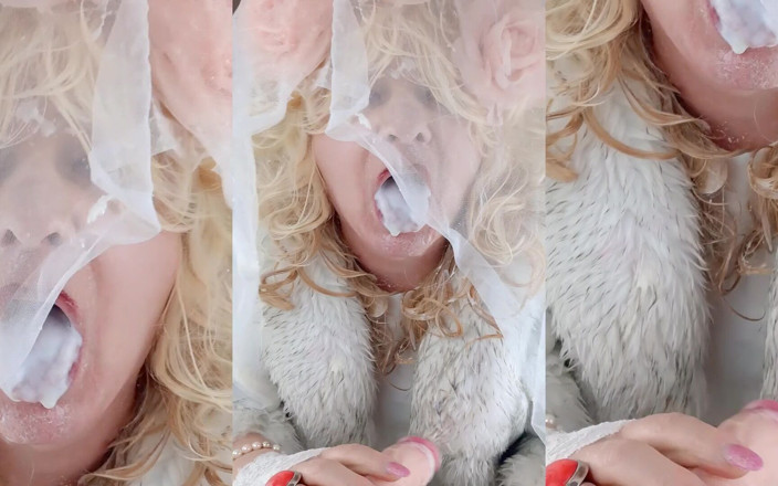 Trans fur bitch: ファーコートでトランスブライドに射精しておしっこをする