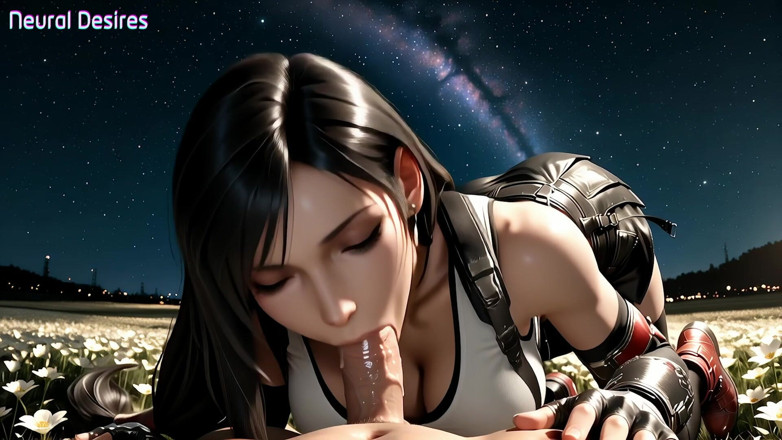 Neural Desires: Tifa Finds Heaven Beneath the Stars (ai Video)