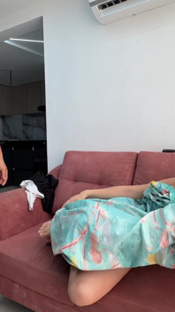 I come home from work and find my sexy Indian stepsister masturbating, I get horny and decide to put my juicy cock in her.