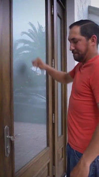 Lucky Neighbor Juan Catches Hottie Summer Col Sunbathing and Rubs Oil All Over Her