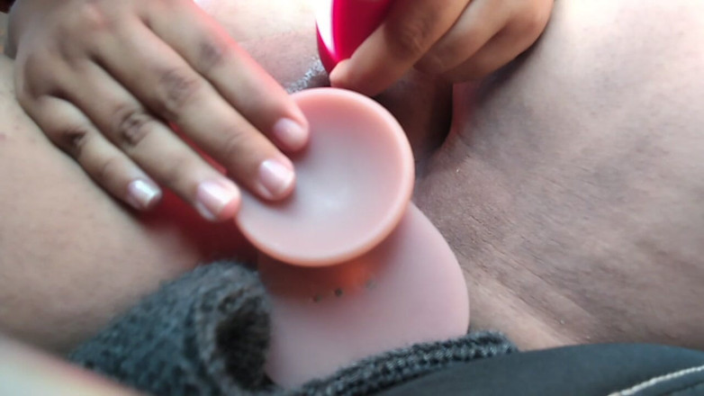 Stepmom_with_big_tits: Golosa Masturbates in Her Stepfather's Car While No One Is...