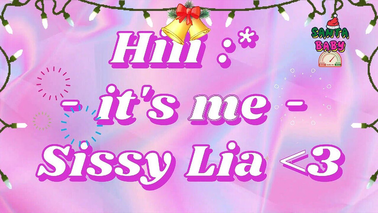 Sissy Lia: Sissy_liaxxx - Santa Claus Checks 2023 senarai nakal kemaluan kamera ini - dildo,...