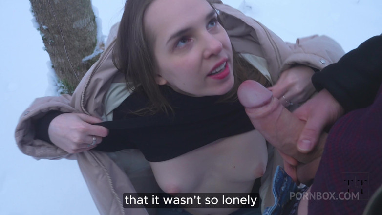 Ellie Wild: During a Lovely Walk in the Winter Forest, My Pussy...