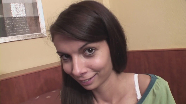 German amateur - 100% German hardcore videos: Brunette teen fucked in pov action