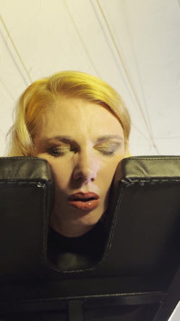 Fuckmachine and Spanking for Rubber on the Bench