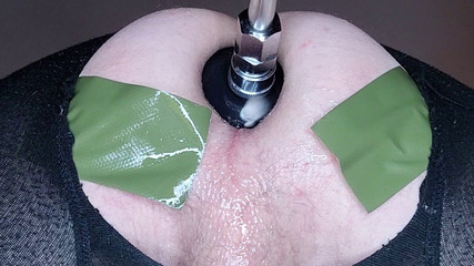 analove3: Maschine und dildo green tape