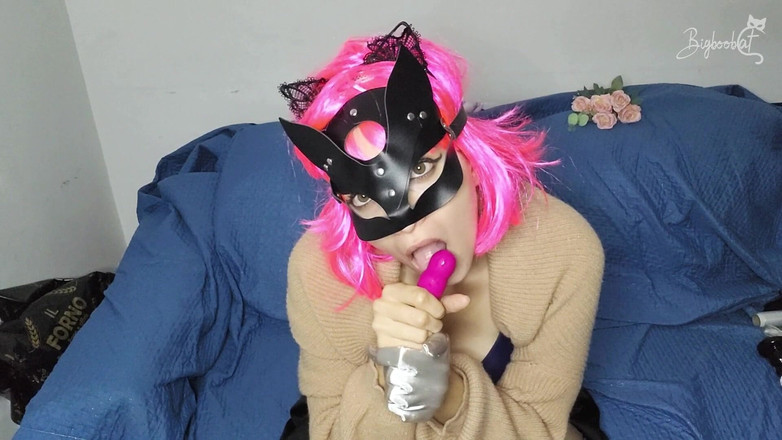 BigBoobCat: Tetek Besar Semula Jadi Saya Melantun Semasa Saya Mengusik Diri...