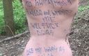 Elena studio: Outdoor Body Writing and Pissing Humiliation