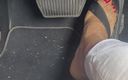 Jessy feet: Driving My Car Pedal Pumping