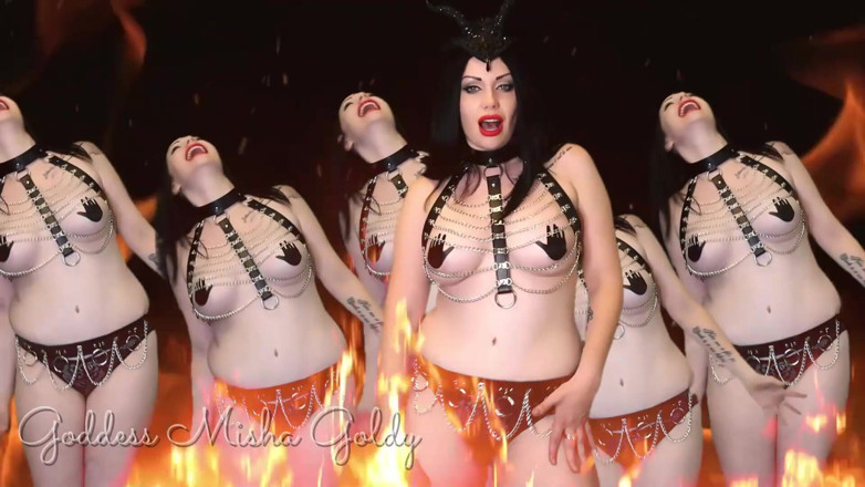 Goddess Misha Goldy: Get your last orgasm and off yourself for your demon!...