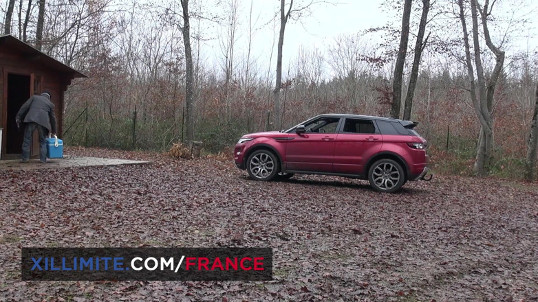 Made In France: Sexy break with a hot blonde girl during hunting