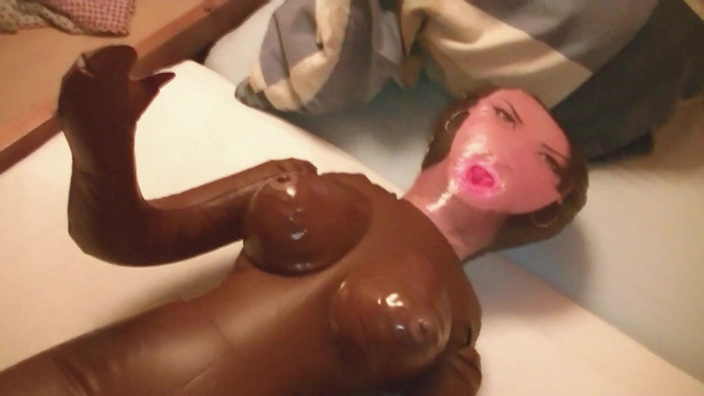 Mark Hannes: Černá sexdoll creampie šukání masturbace