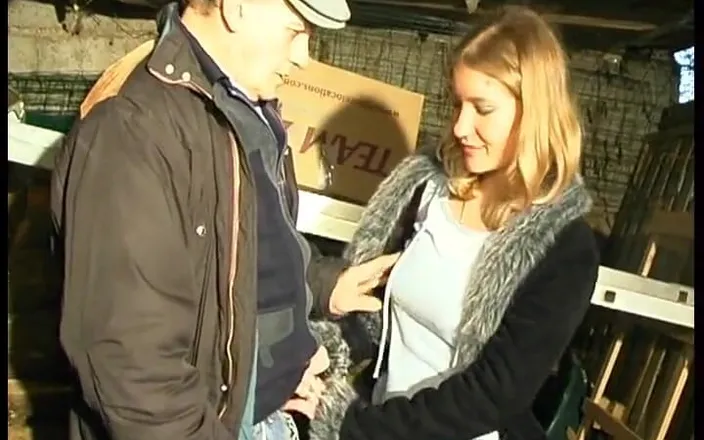 La France a Poil: Teen Blonde Analysed in Threeway with Step-dad