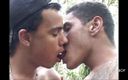 Latino Fucker: Two muscle latinos fucking in exhib