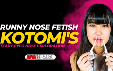 Japan Fetish Fusion: Kotomi's Teary-eyed Nose Exploration: a Cotton Thread Adventure