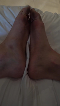 Close up Feet Fetish: Painted Toes and Dirty Soles