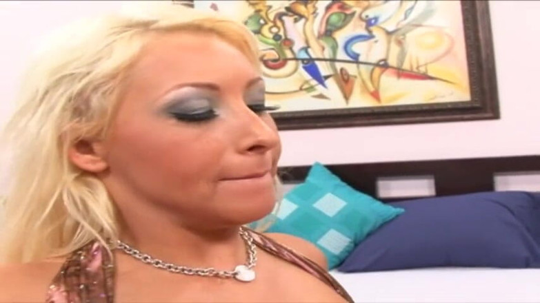Reality Babes: Magnificent blonde MILF with huge boobs gets sprayed on them