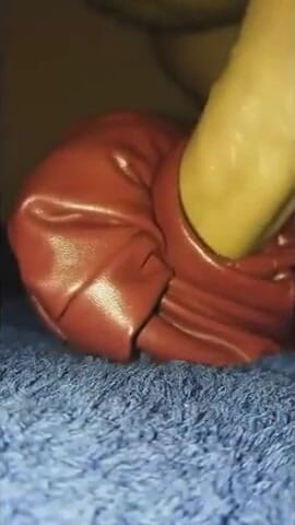 Naxy: Leather pants closeup fuck