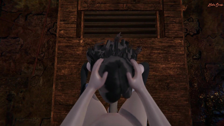 Hentai Smash: Em primeiro plano - fodendo Yennefer de Vingança e gozando dentro...
