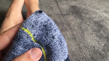 Manlyfoot: Zuhause von der arbeit direkt, um an meinen socken zu...