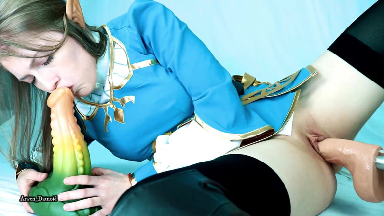 Arwen Datnoid: Zelda spit roasted by Link And Ganon