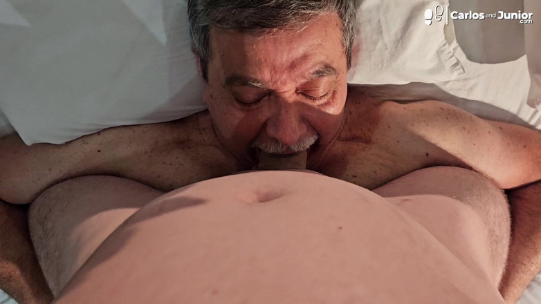 Carlos And Junior: Boy Cumming on Stepdaddy