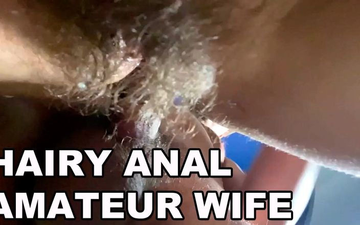 Anal stepmom Mary Di: Hairy anal amateur wife. Hairy asshole fuck. Loud moans. POV...
