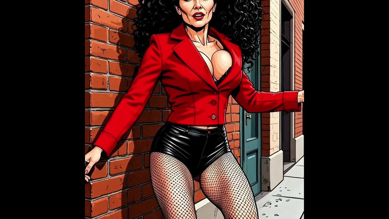 Octopussy Lovers Club: Casting for a 40-year-old Sexy Slut. Cartoon. MILF Black Stockings