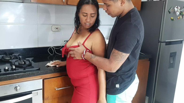 LanaKumari: Horny Lana Sucks My Cock in the Kitchen