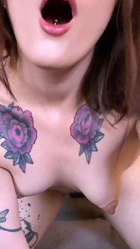 Cum Whore Is Slapping and Degrading Herself Again for Her Sexy Stepdaddy