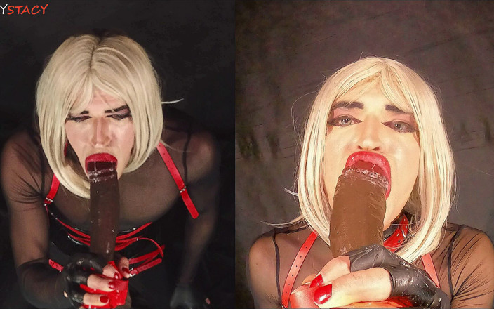 sillystacy: Sissy Mengamalkan Deepthroating Big Black