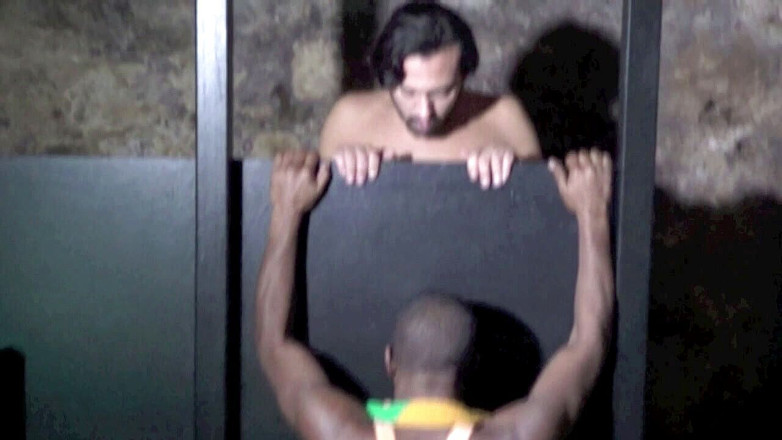 Raw French Bad boys: 黒檀bisex吸うアラブストレートに栄光の穴