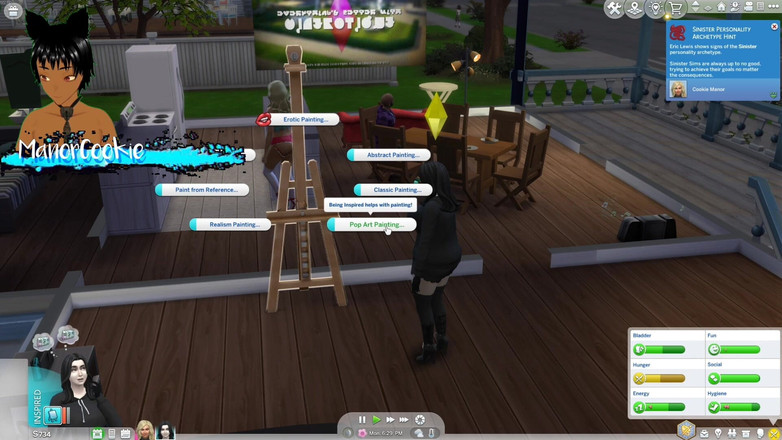 Manor Cookie: Sims 4 - sửa đổi sims và có một máy bay bà già...