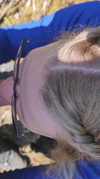 Curvă blondă tractată și futută în pădure!