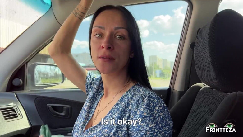 Frintteza: Stepmom makes a DeepThroat to Stepson in the car to...