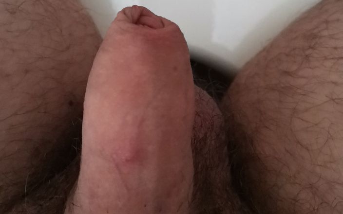 Solo four play: Playing with my uncut penis