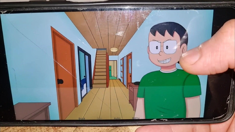 Dupdufyryrufggyu: Nobita gnuggade sin styvmors bröst, allt vatten från henne medan...