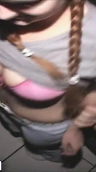 Pigtails Anal Ghetto Teen Gangfucked in Cunt and Asshole in Filthy Porno Theater Penis Party Sperm Scene