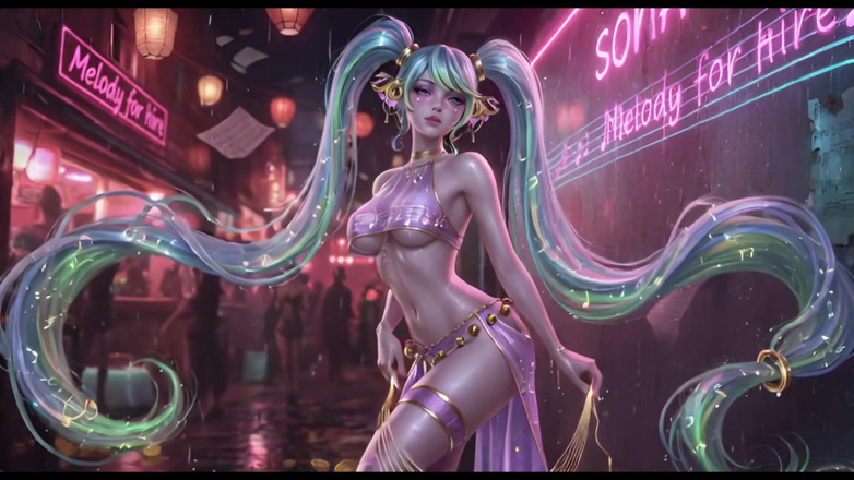 Ianimedia: Ai Compilation Sona League of Legends Wet and Shiny Body